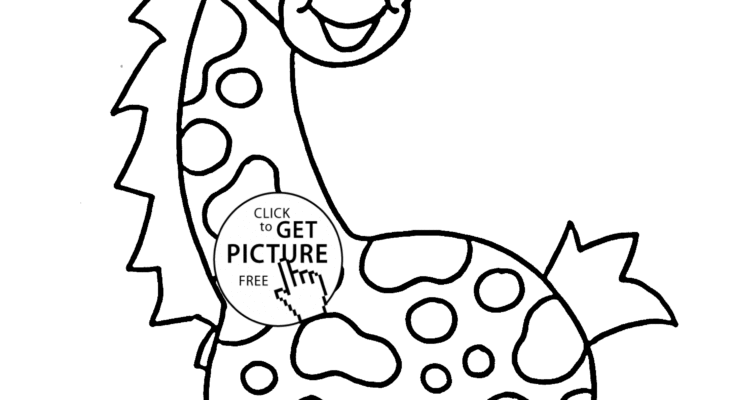735x400 Animal Coloring Baby Animal Coloring Page Giraff Baby Animal