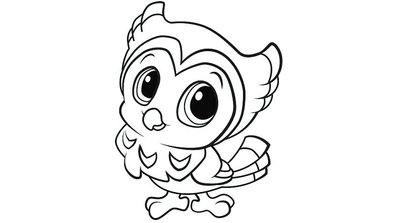 805x453 Baby Fox Coloring Pages Marvelous Owl Coloring Pages By