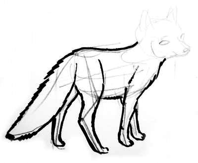 400x329 How To Draw A Fox Baby