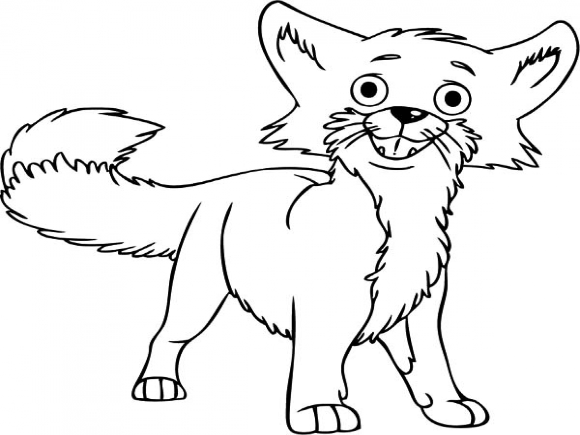 1152x864 Baby Fox Coloring Pages