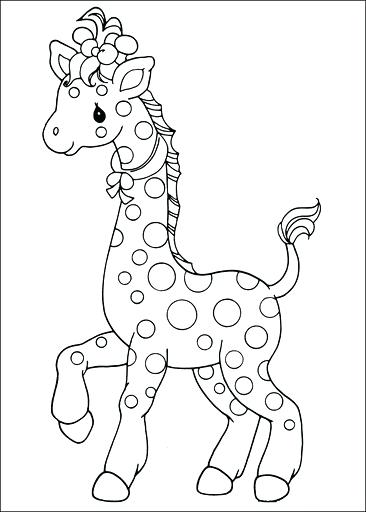 366x512 Baby Giraffe Coloring Pages In Addition To Precious Moments
