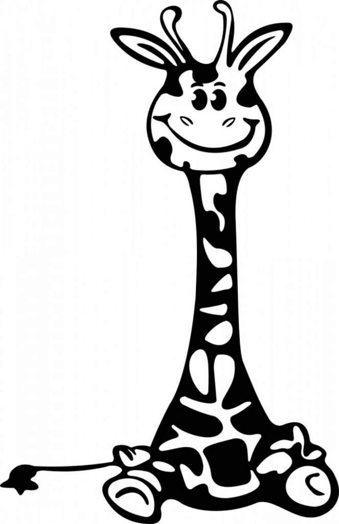 663x1024 Baby Giraffe Drawing Baby Giraffe Drawing