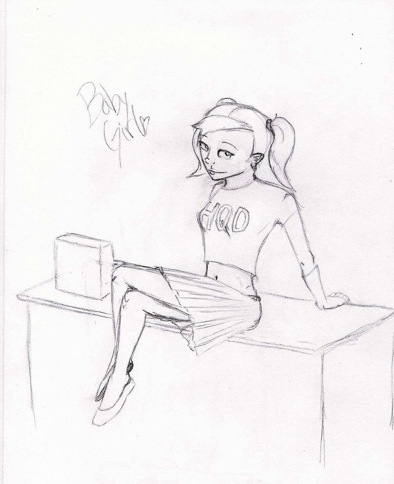 807x990 Baby Girl Sketch By Dotskip317