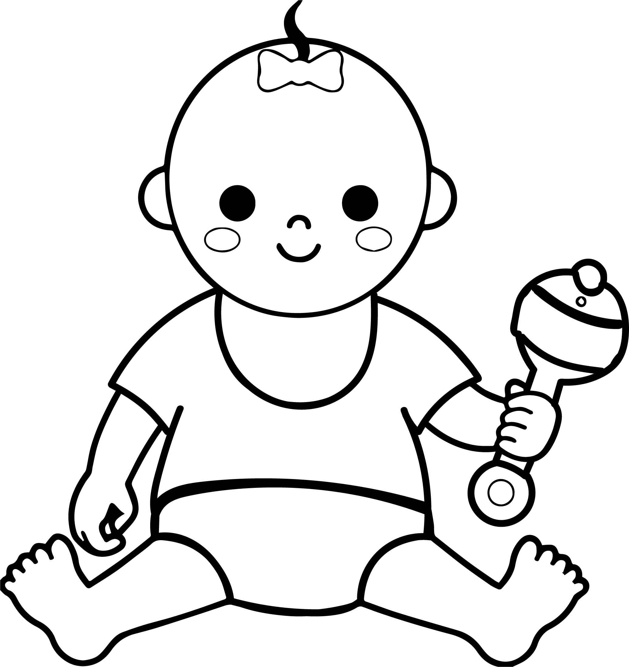 2069x2193 Baby Girl Border Coloring Page Wecoloringpage