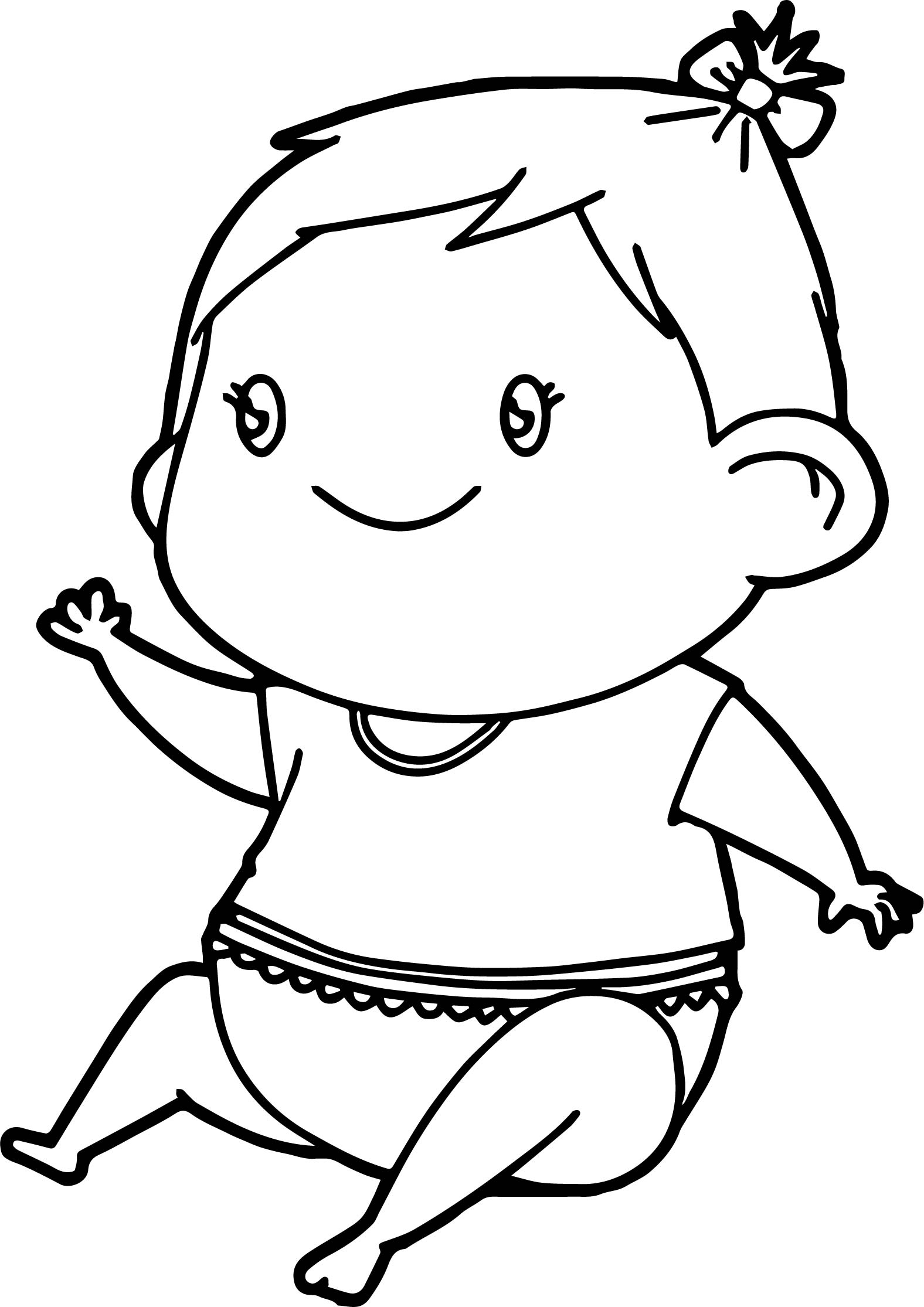 1576x2230 Baby Girl Coloring Page Wecoloringpage