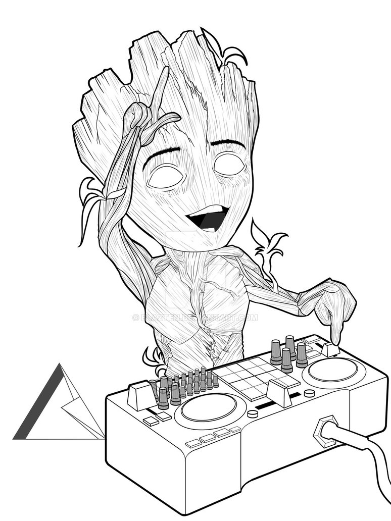 774x1032 Baby Groot Process!! By Blazten