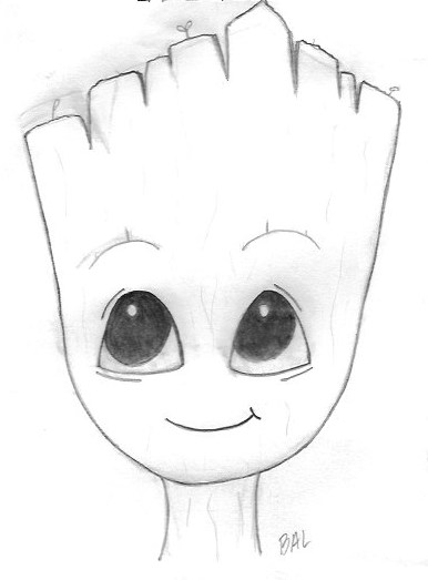 386x523 Baby Groot By Divergentdemigodwiz
