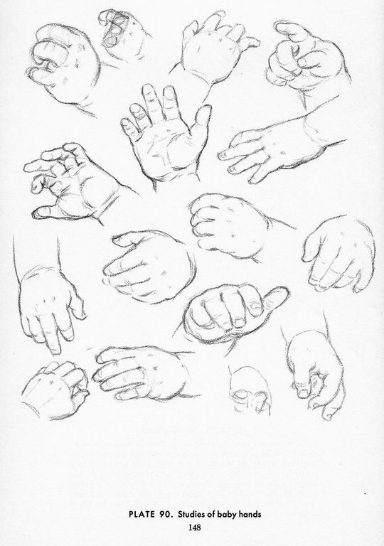 540x768 Baby Hands Study. Pose Gestures Baby Hands