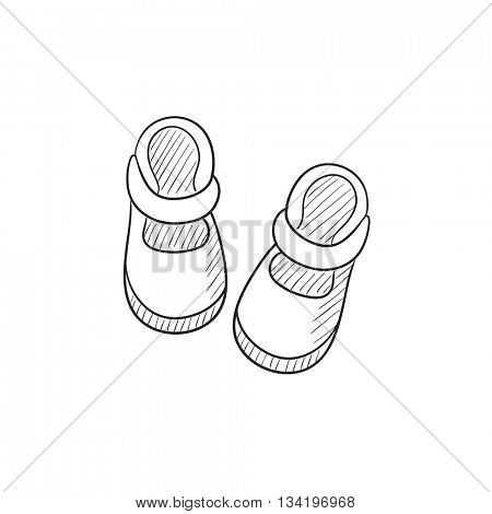 450x470 Baby Booties Vector Sketch Icon Vector Amp Photo Bigstock