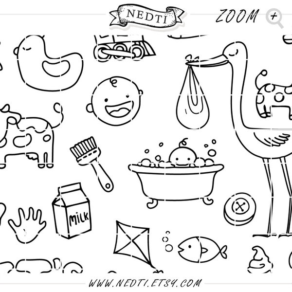 600x600 Baby Hand Drawn By Nedti