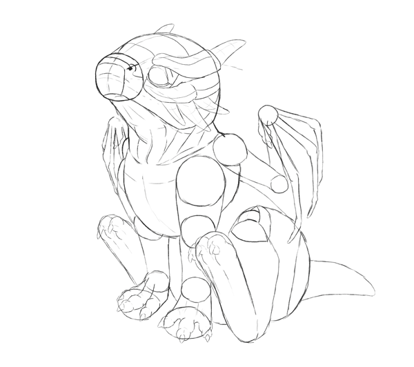 600x532 Dragon In A Snow Globe How To Draw A Baby Dragon