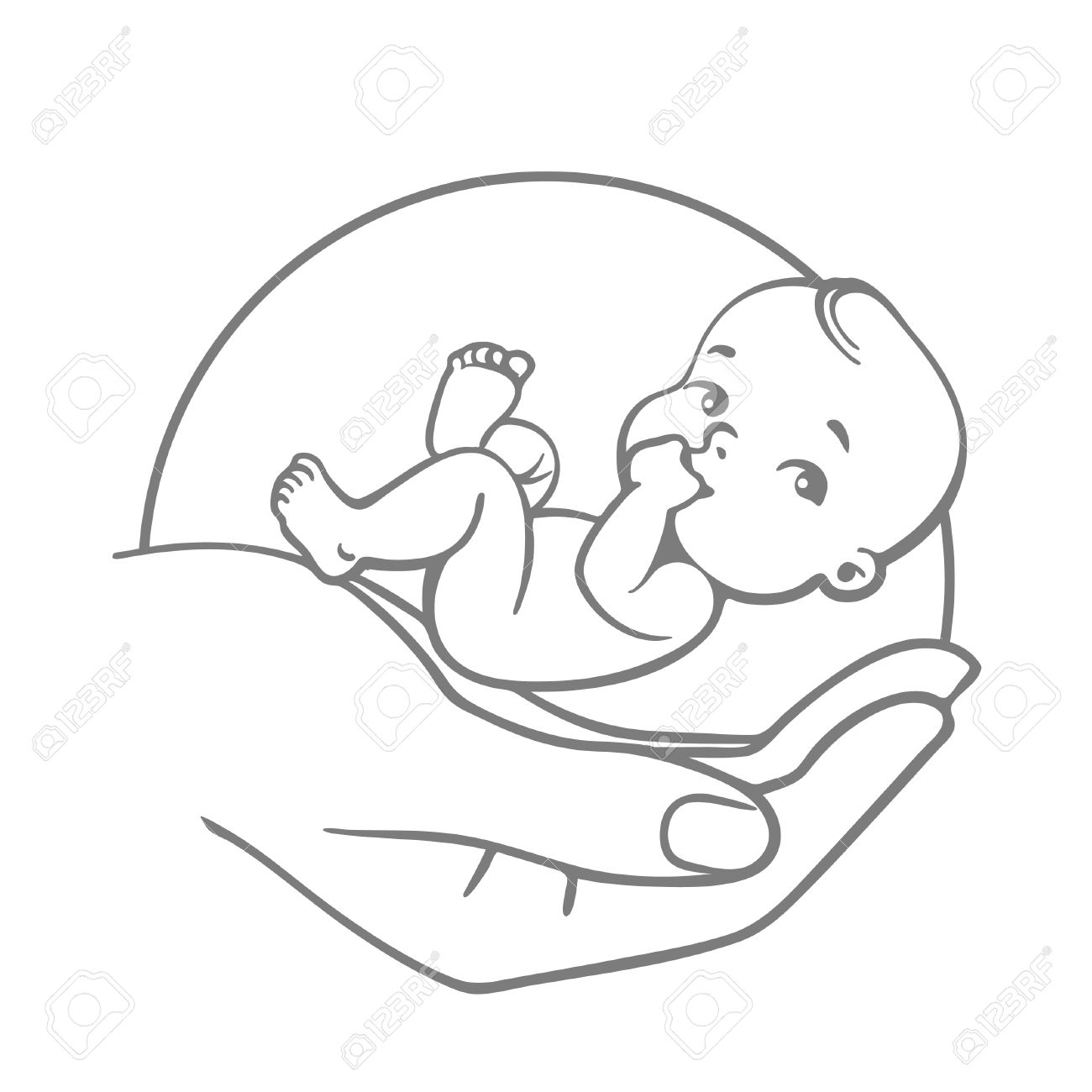 1300x1300 Logo Of Baby Care, Family Love,pregnancy. Concept Of Protecting