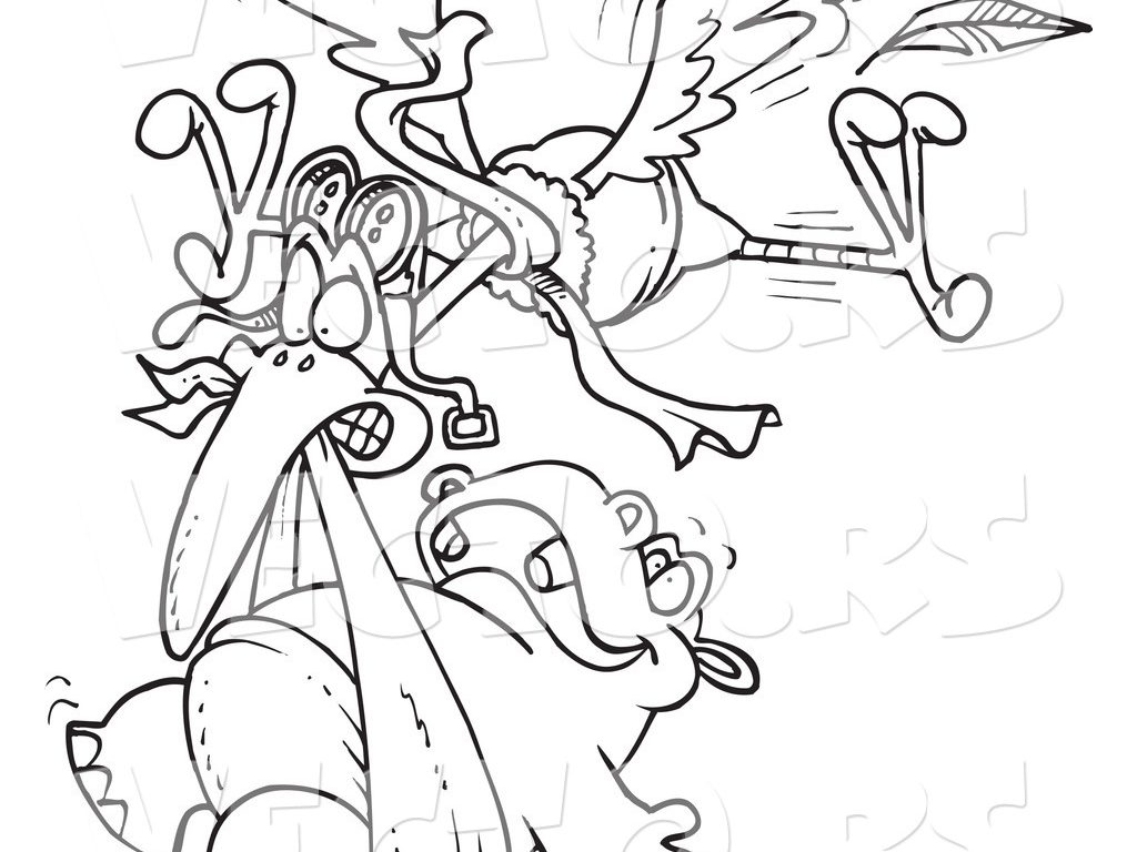 1024x768 Drawn Hippo Outline Pencil And Download Coloring Pages Free