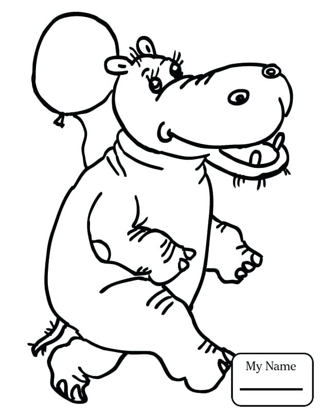 624x808 Baby Hippo Coloring Pages