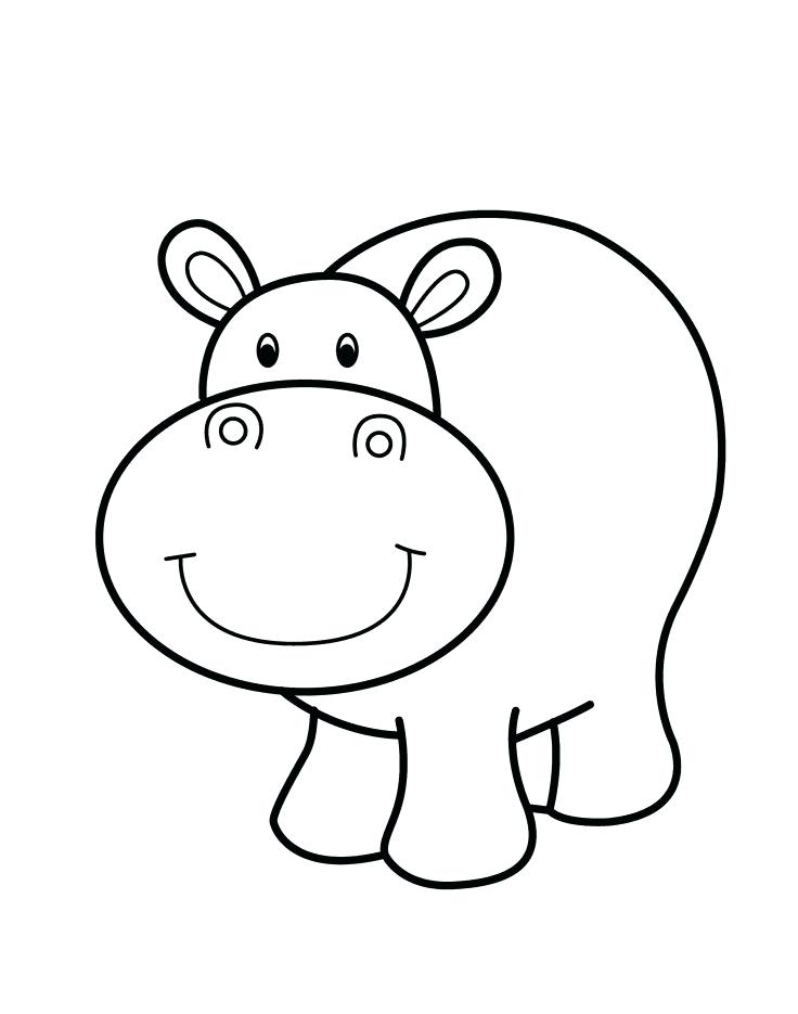 736x935 Baby Hippo Coloring Pages Hippo Animal Coloring Pages Hippopotamus