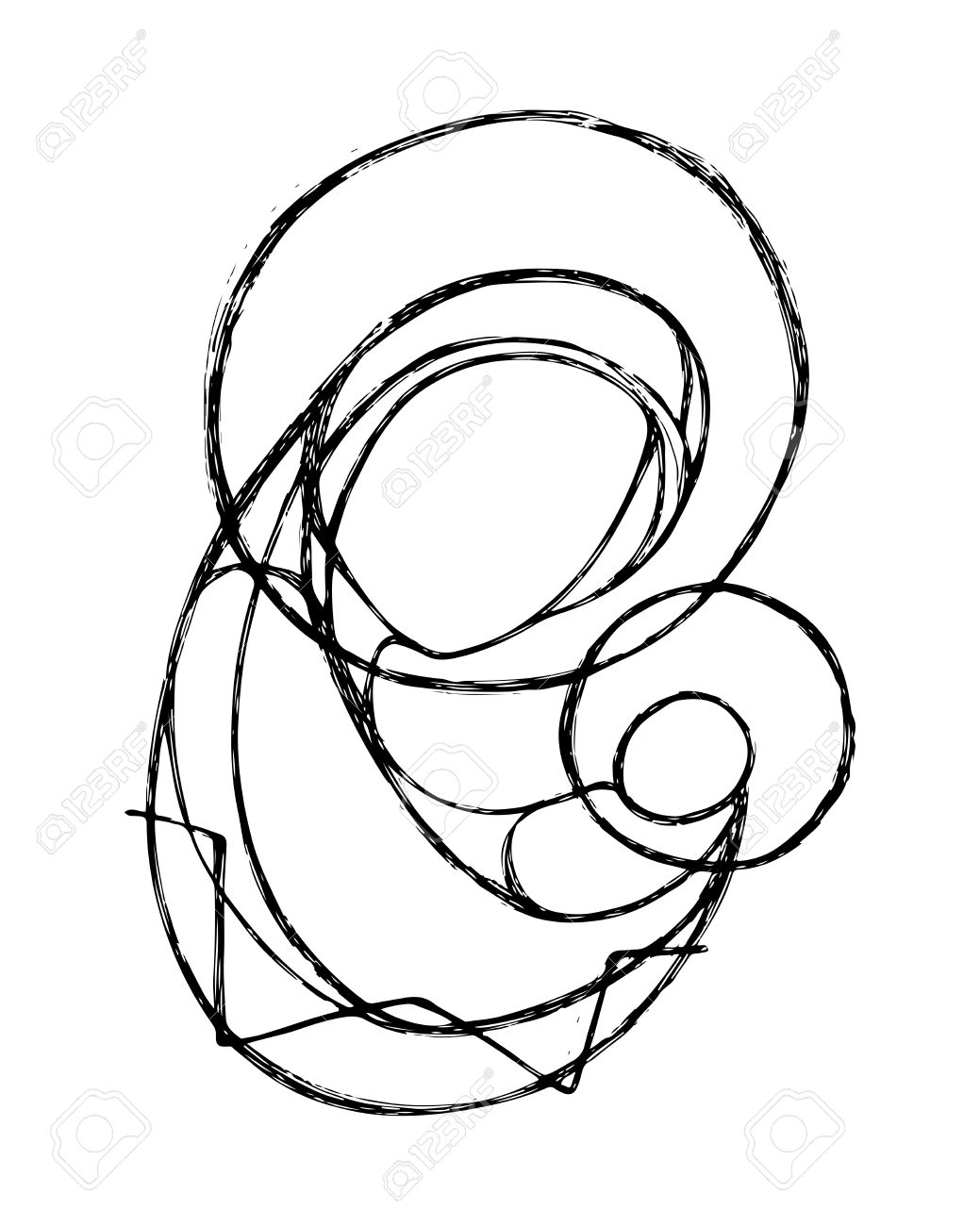 1039x1300 Hand Drawn Vector Illustration Or Drawing Of The Virgin Mary