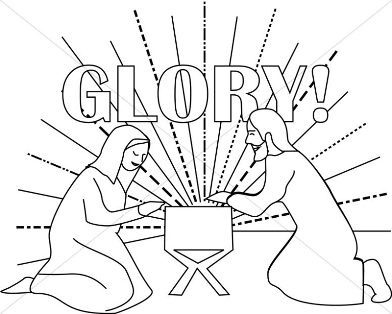 776x623 Glory Baby Jesus In Manger Manger Clipart