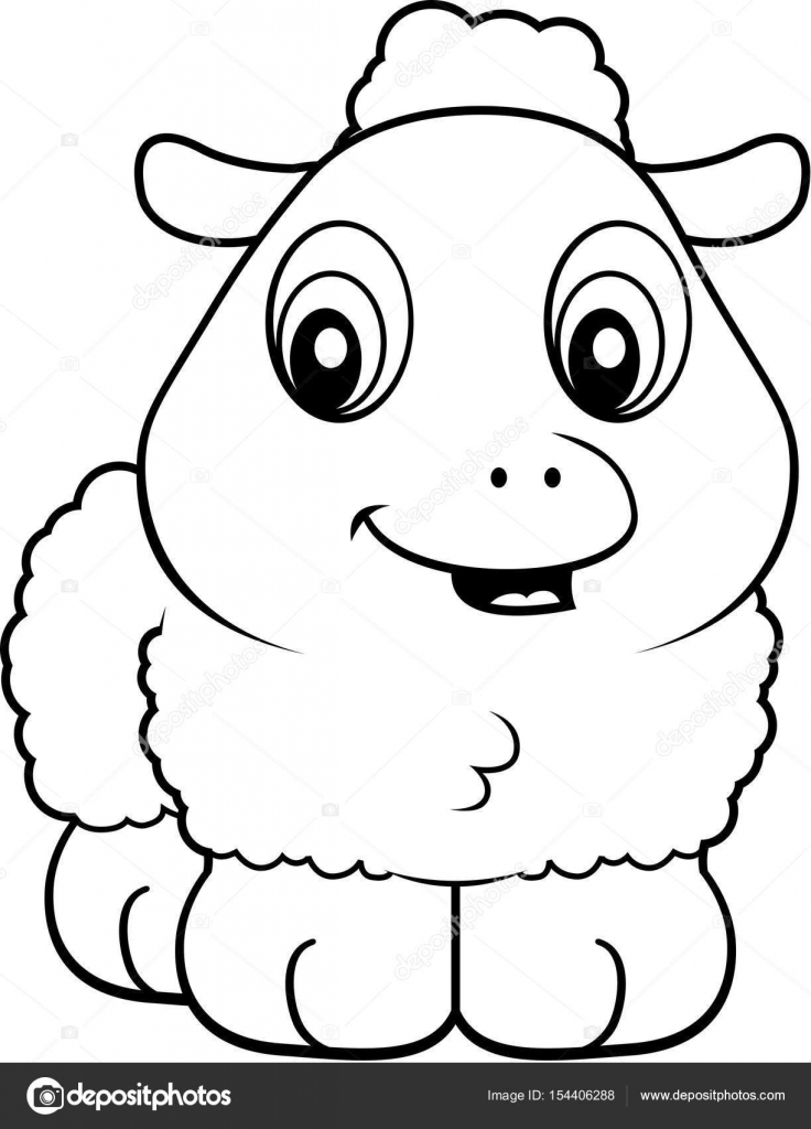736x1024 Cartoon Baby Lamb Stock Vector Cthoman