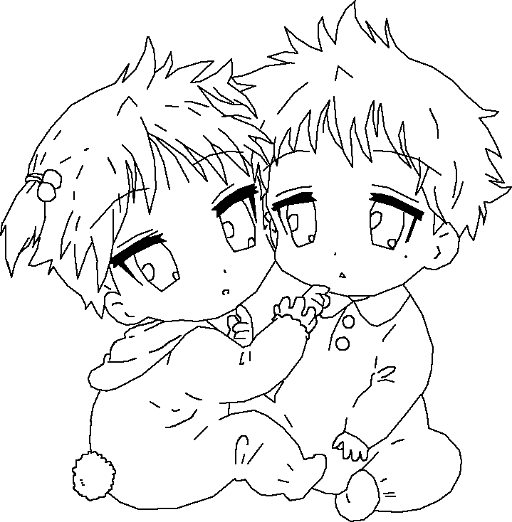 719x734 Lucky Baby Line Art By Princess Serenaty