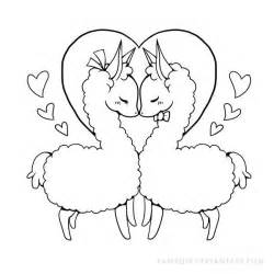 250x250 Mother And Baby Llama Print Coloring Pages