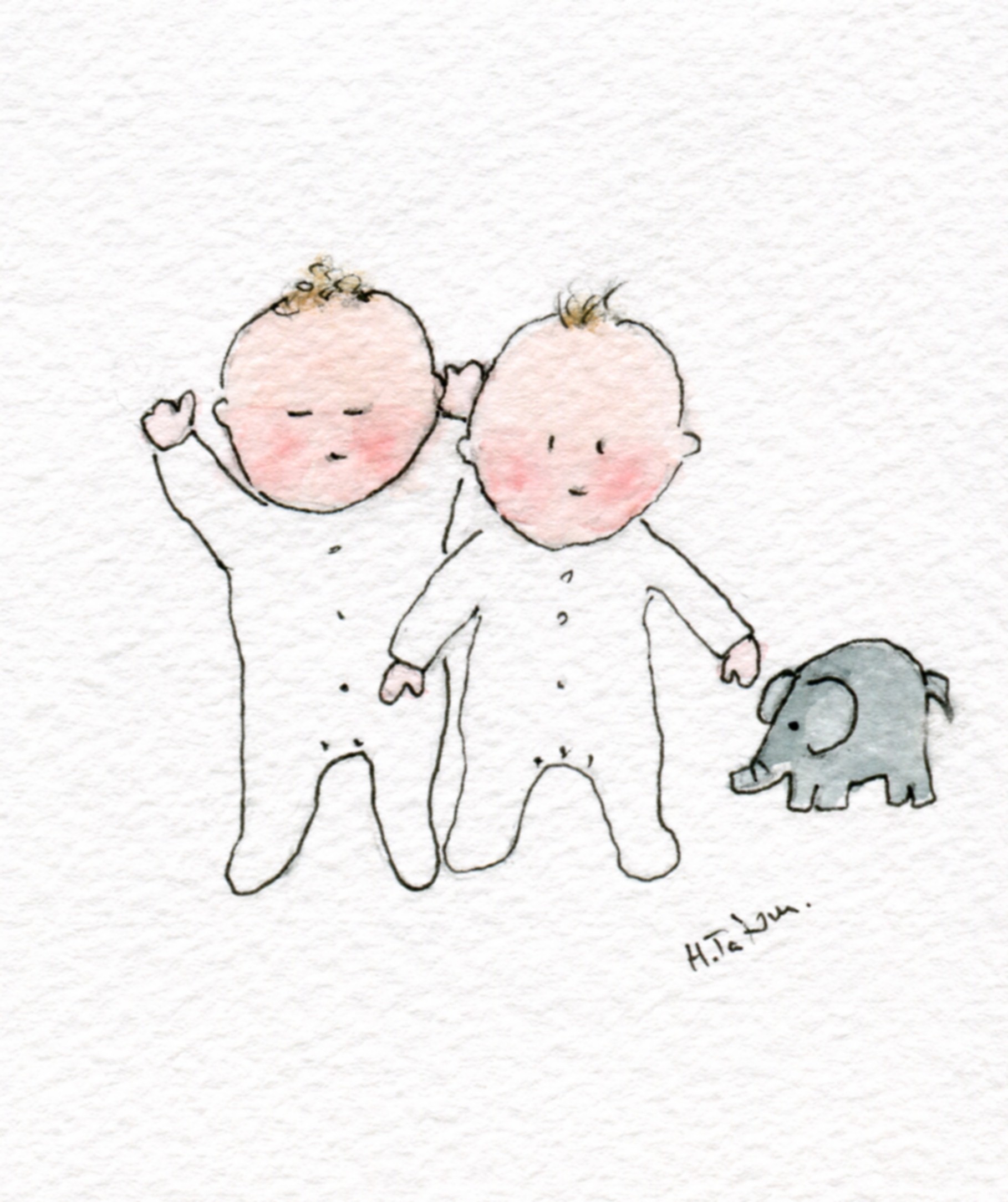 1818x2168 Twin Babies