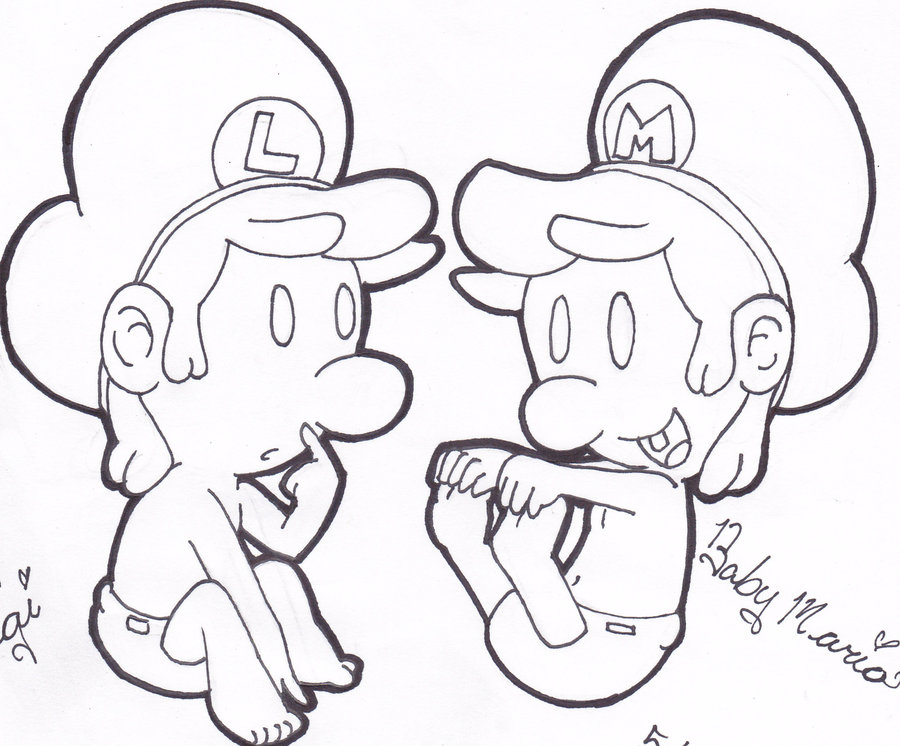900x746 Baby Mario Baby Luigi By Redfirestar