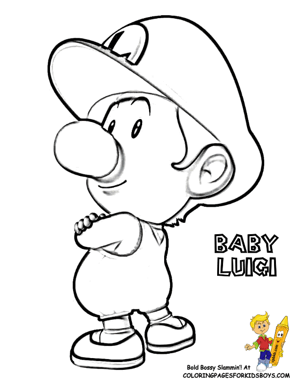 612x792 Baby Luigi Coloring Pages Baby Mario And Luigi Coloring Pages