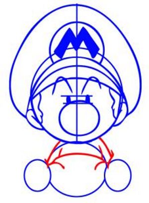 300x408 How To Draw Baby Mario How To Draw Mario