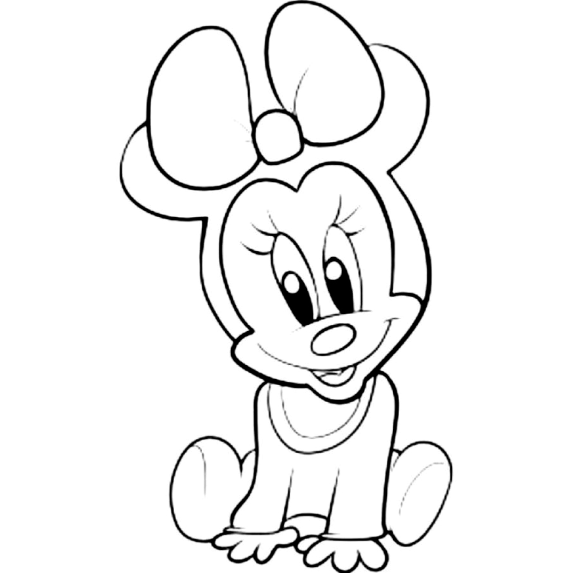 1150x1147 Baby Mickey Mouse Line Drawing Cute Mickey And Minnie Mouse
