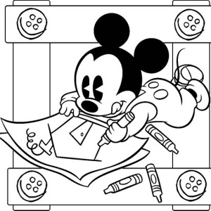 300x300 General Mickey Mouse Coloring Page Color Luna