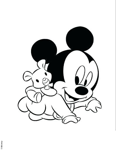 396x512 Mickey Mouse Baby Coloring Pages Mickey Mouse Baby Coloring Pages