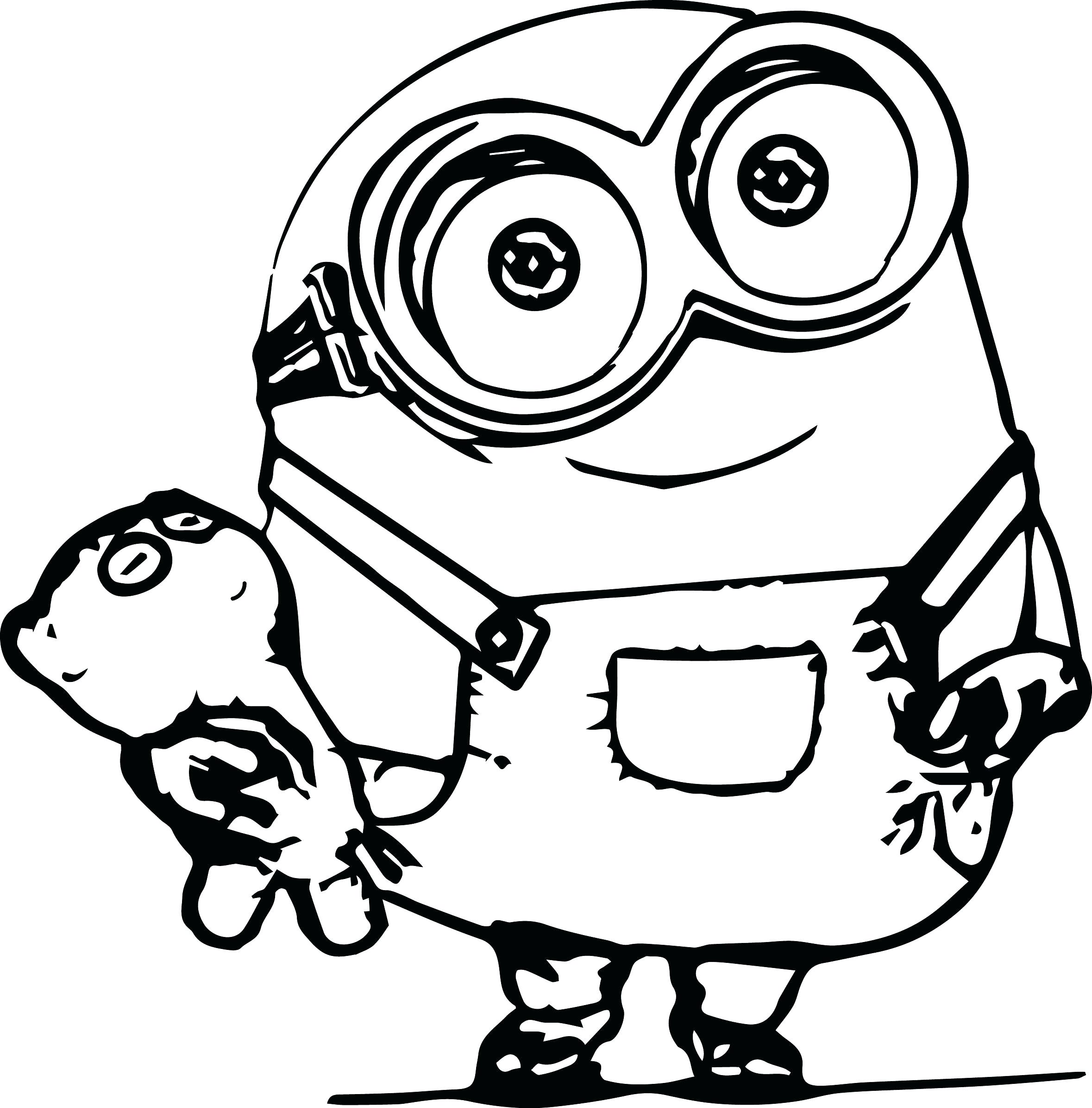 2358x2390 Coloring Mike Wazowski Coloring Pages Monster Inc For Kids Baby