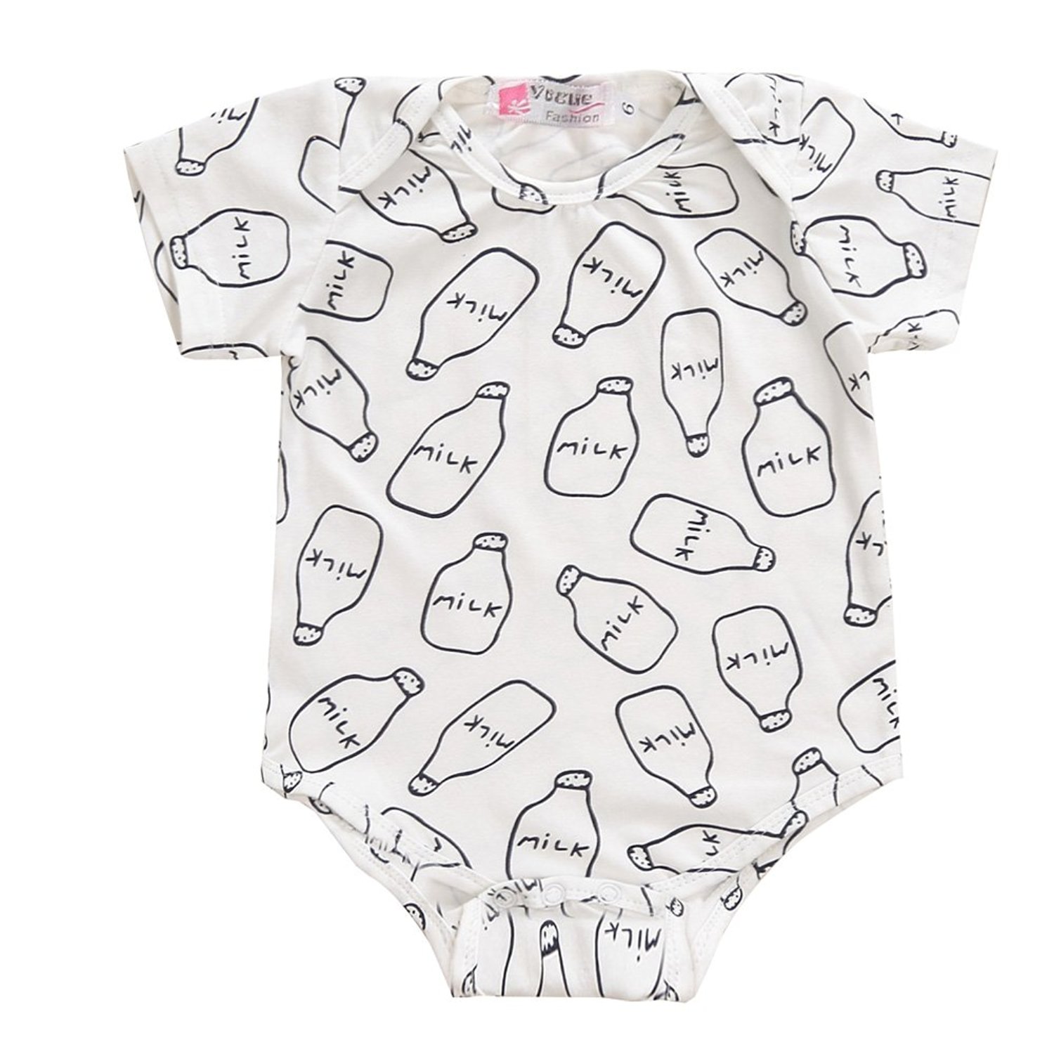 1500x1500 Newborn Infant Girls Boy Baby Milk Bottle Cotton Pajama Romper