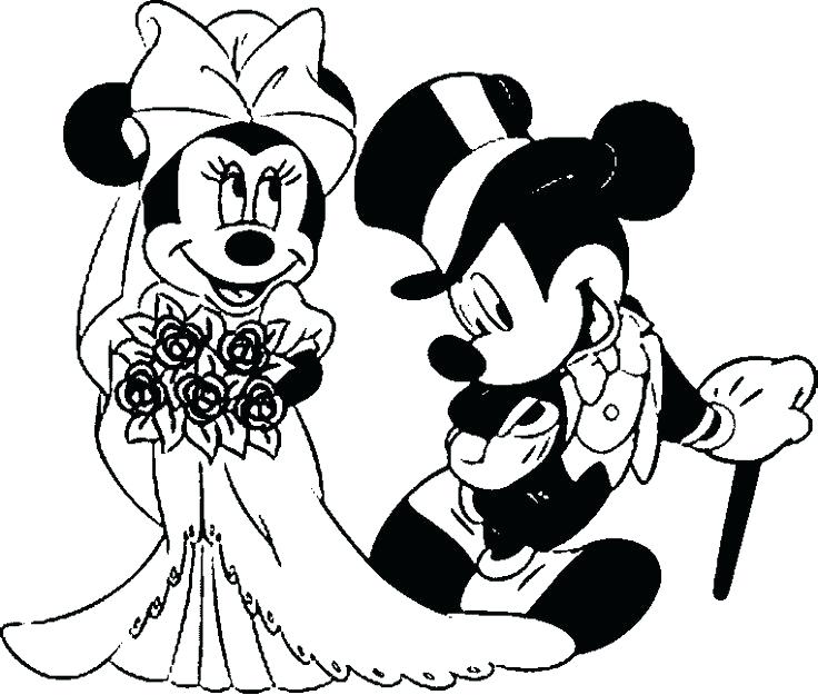 736x625 Baby Minnie Mouse Coloring Pages Mickey And Kissing Coloring Pages