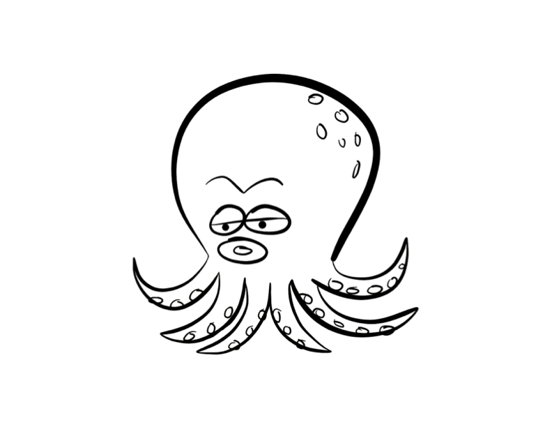 792x612 Cute Octopus Coloring Pages