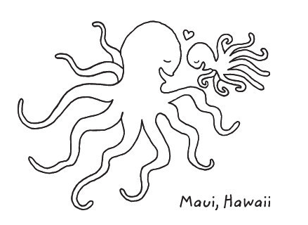 439x320 Octopus.baby.shirt.drawing Maui Made
