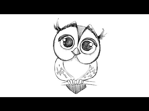 480x360 Drawing A Kawaii Baby Owl