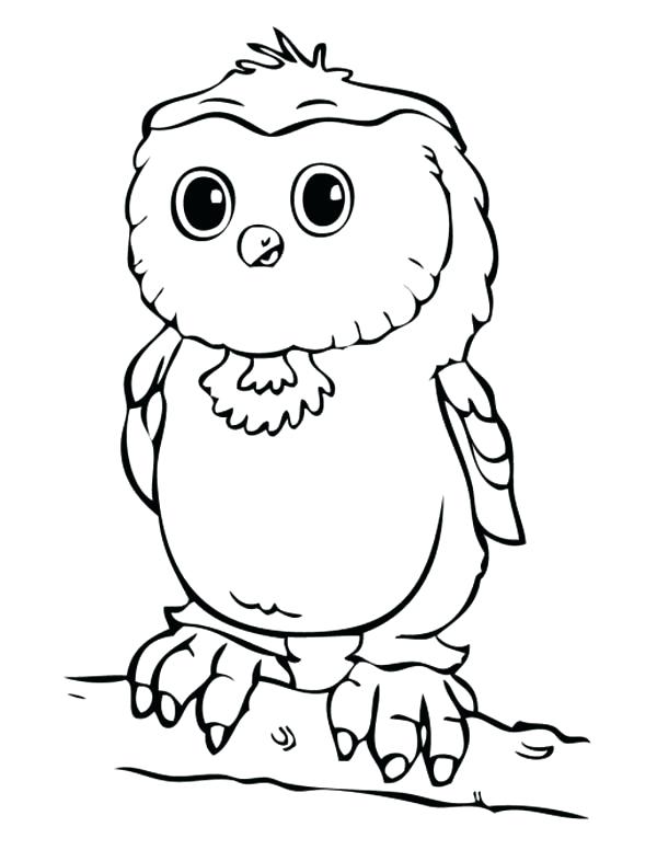 600x776 Owl To Color Baby Owl Coloring Page Origami Owl Colors Genesisar.co