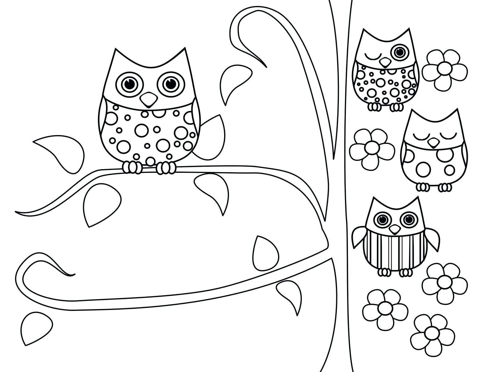 1600x1236 Coloring Baby Owl Coloring Page