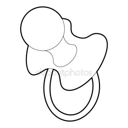 450x450 Baby Pacifier Icon, Isometric 3d Style Stock Vector Ylivdesign