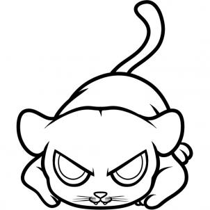 302x302 How To Draw How To Draw A Panther For Kids