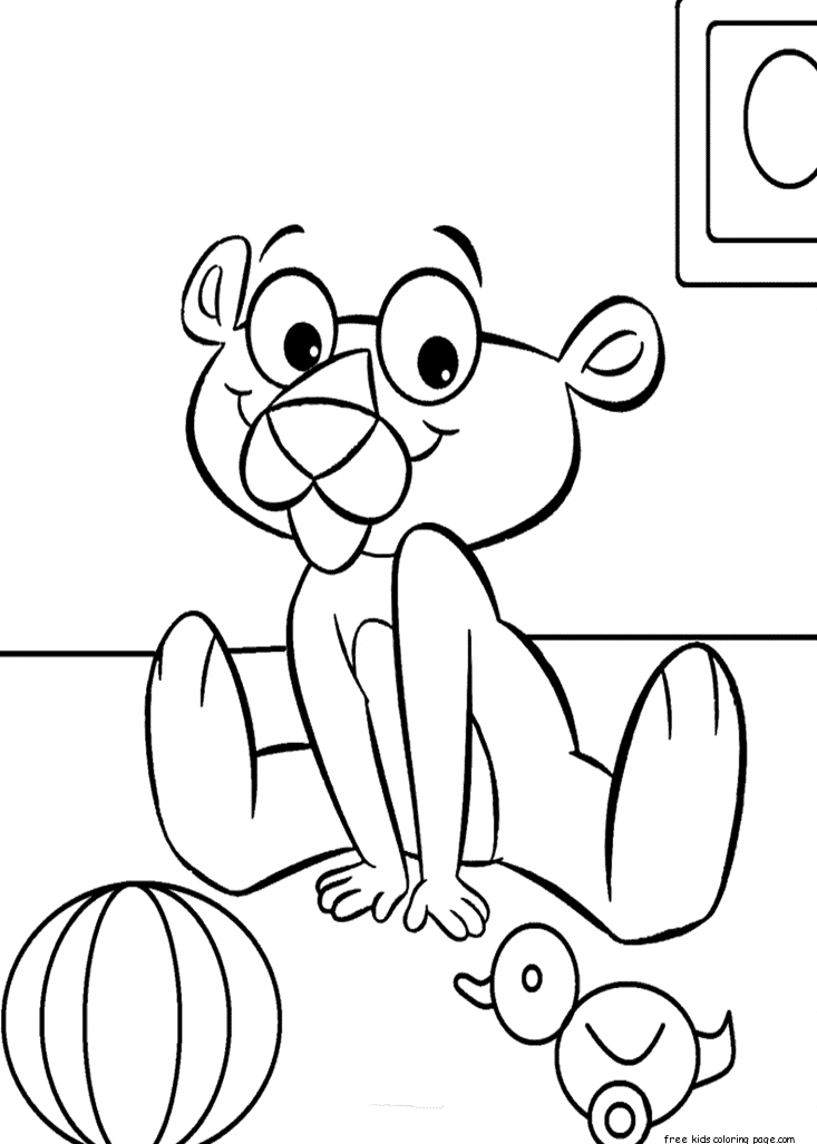 733x1027 Pink Panther Baby Coloring Book Printablefree Printable Coloring