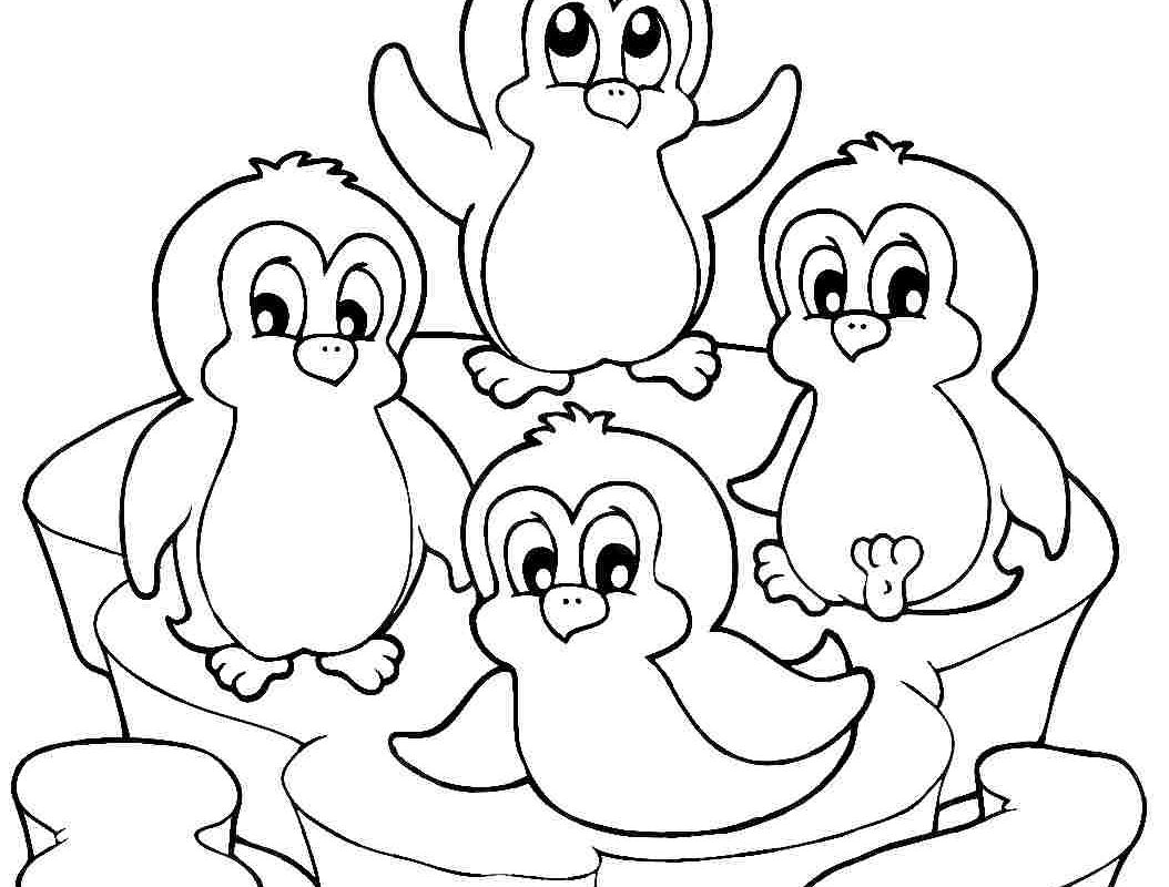 1054x800 Color By Number Penguin Coloring Page For Kids Sensational