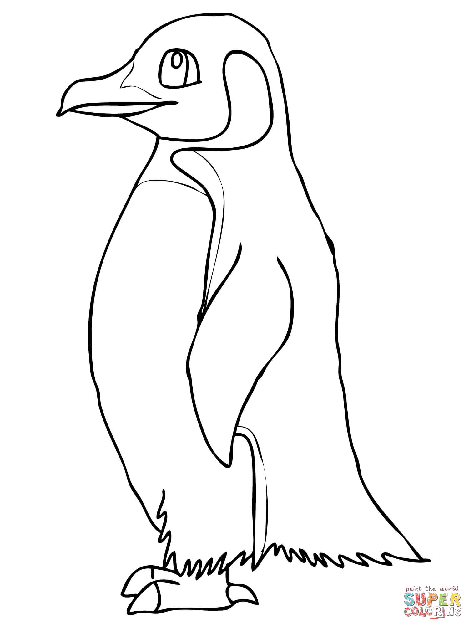 1500x2000 Cute Baby Penguin Coloring Pages