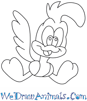 300x350 How To Draw Baby Road Runner From Looney Tunes