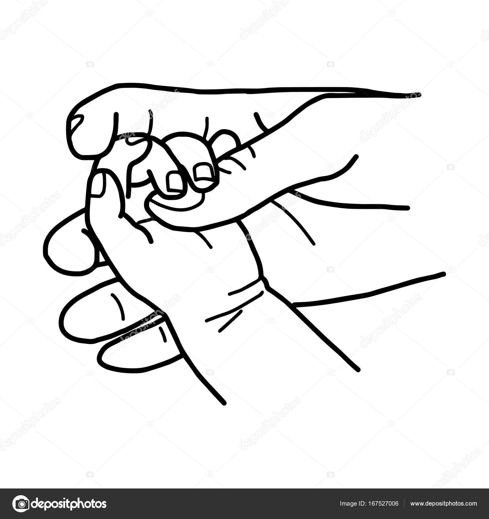 1600x1700 Hand Of Baby Holding Mother With Love Vector Illustration Sketch