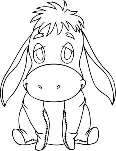 232x302 How To Draw How To Draw Baby Eeyore