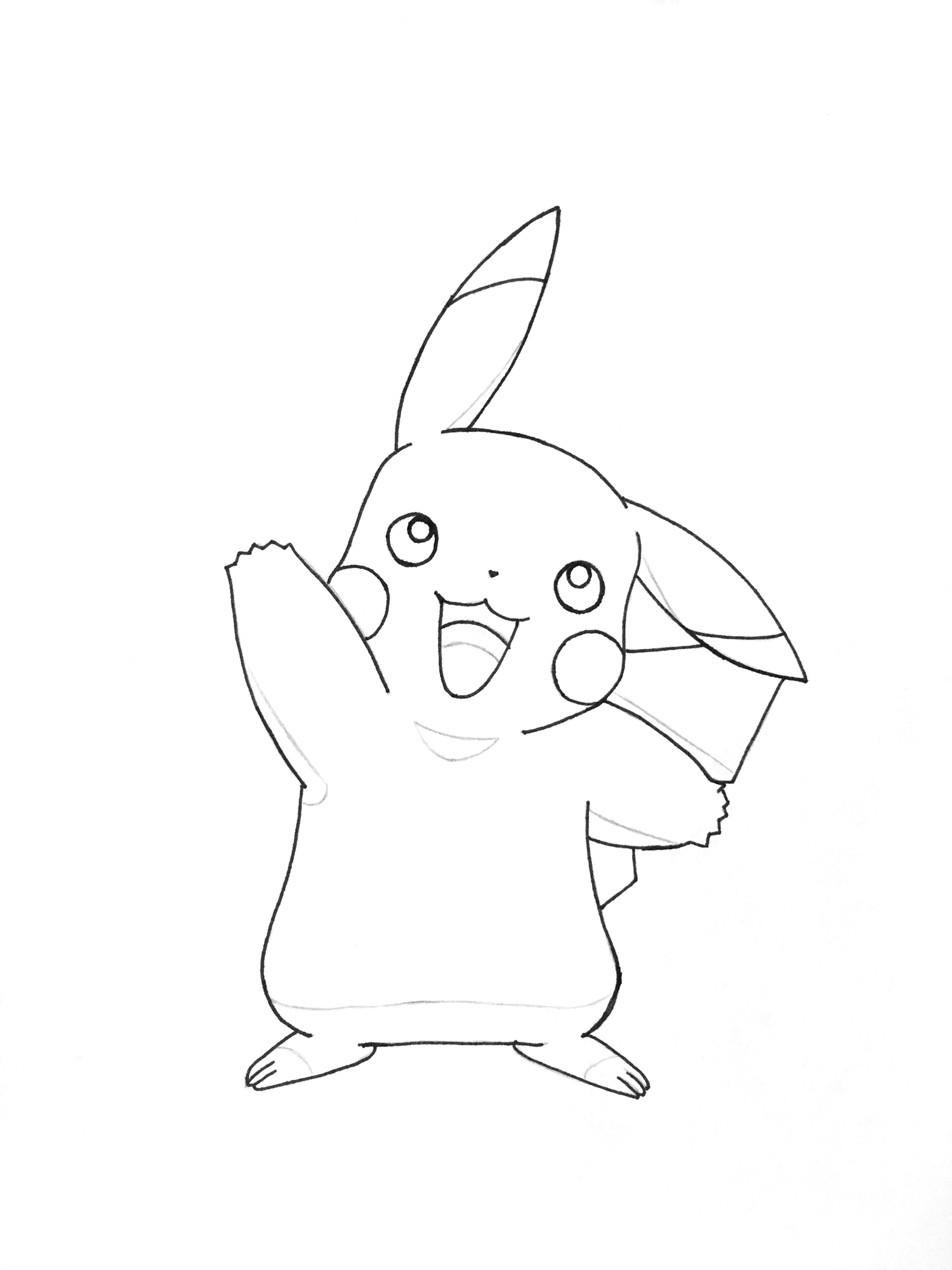 1500x2000 Drawing Challenge Can You Capture Pikachu By Hand Art