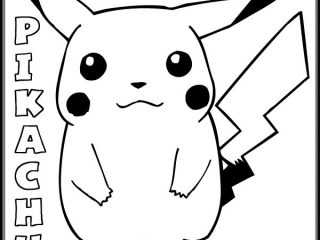 320x240 Pikachu Coloring Pages Printable Free