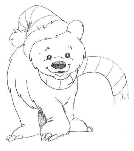 450x508 Polar Bear Coloring Pictures Polar Bear Coloring Pages For Baby